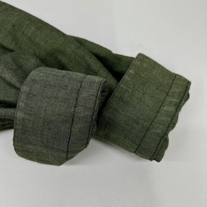 ISSEY MIYAKE MEN イッセイミヤケメン 16SS ME61FJ013 グリーン ノーカラー 長袖シャツ トップス