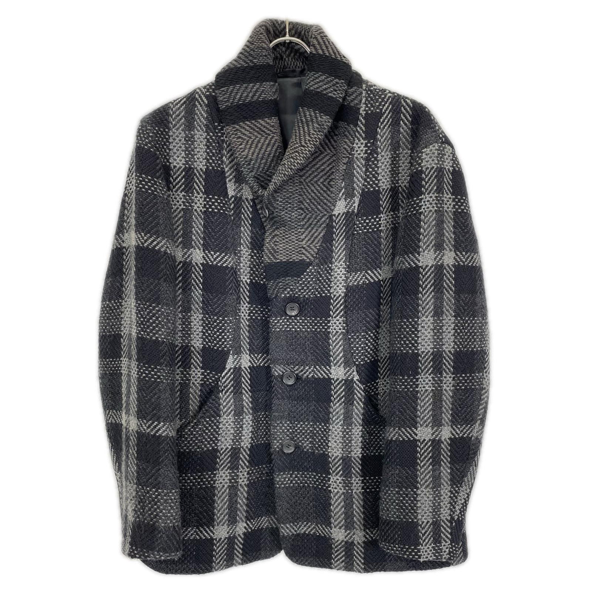 ISSEY MIYAKE イッセイミヤケ 11AW ME13FD122 ウール ショールカラー コート コート