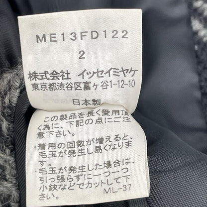 ISSEY MIYAKE イッセイミヤケ 11AW ME13FD122 ウール ショールカラー コート コート