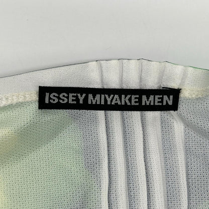 ISSEY MIYAKE MEN イッセイミヤケメン 15SS ME51JK176 グレー×グリーン クラゲモチーフ 半袖Tシャツ トップス