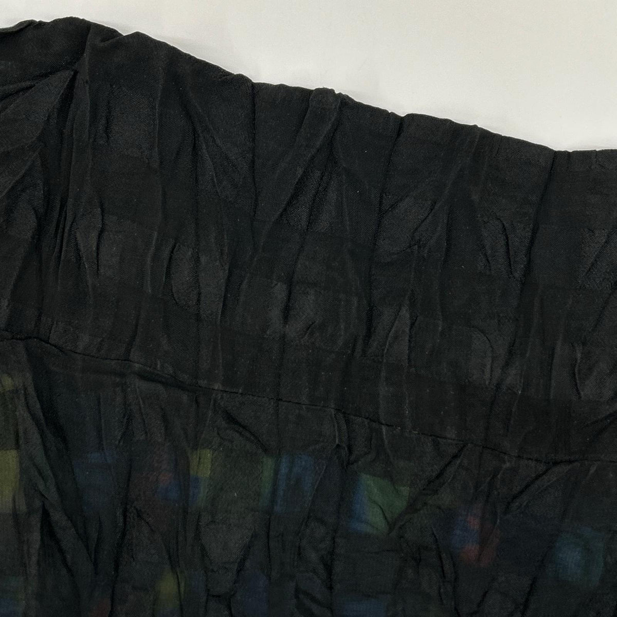 ISSEY MIYAKE MEN イッセイミヤケメン 14AW ME43FD015 ブラック×マルチカラー シワ加工 リバーシブル シャツジャケット ジャケット