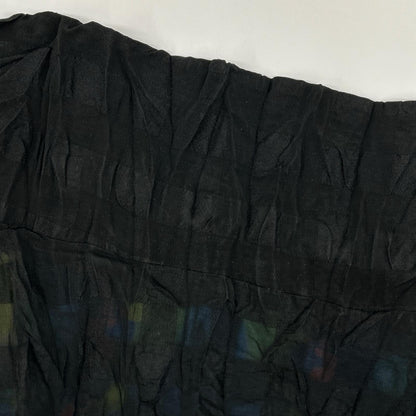 ISSEY MIYAKE MEN イッセイミヤケメン 14AW ME43FD015 ブラック×マルチカラー シワ加工 リバーシブル シャツジャケット ジャケット