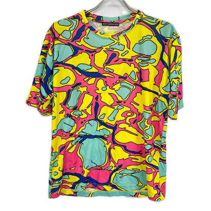 ISSEY MIYAKE MEN イッセイミヤケメン 15SS ME51JK175 マルチカラー グラフィック柄 半袖Tシャツ トップス