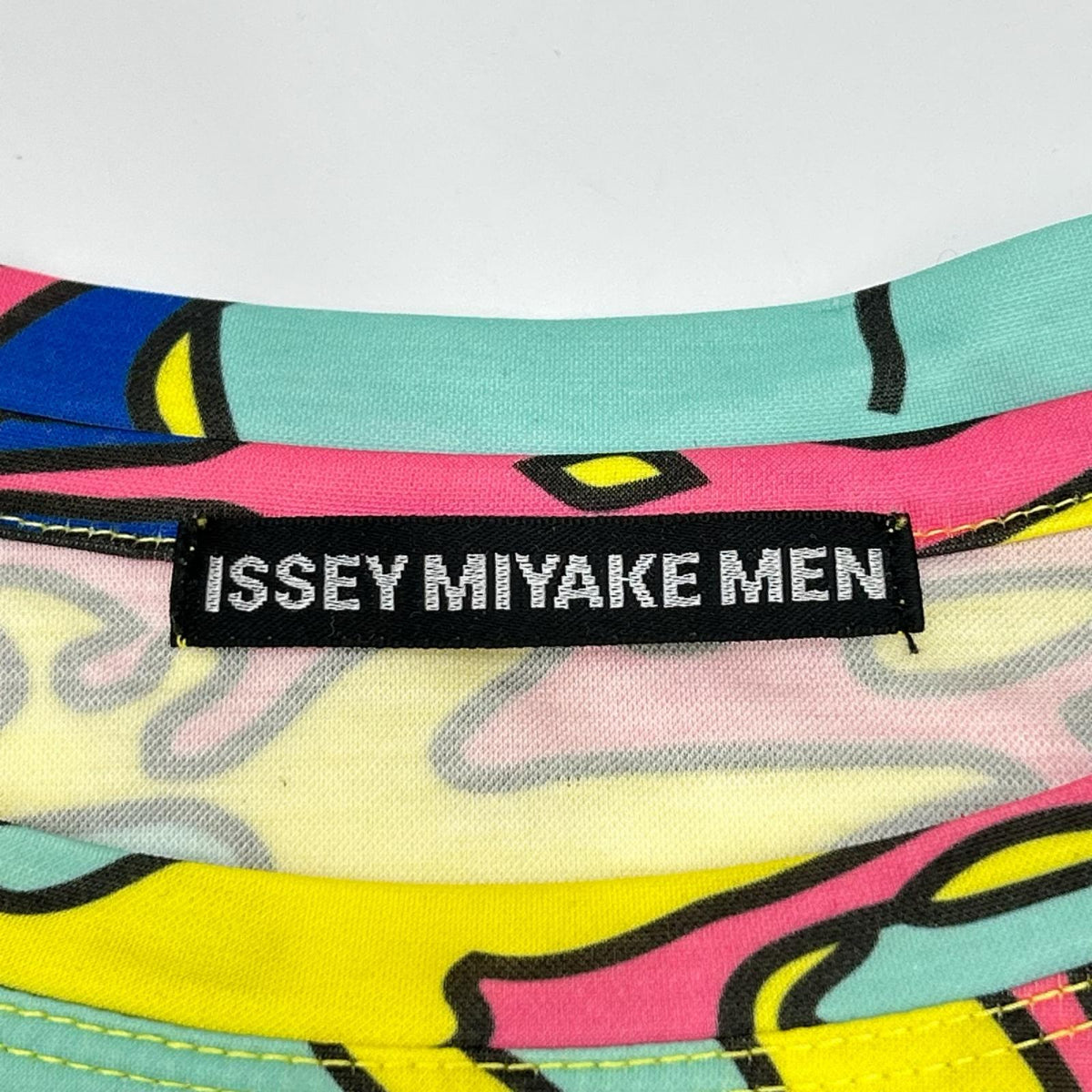 ISSEY MIYAKE MEN イッセイミヤケメン 15SS ME51JK175 マルチカラー グラフィック柄 半袖Tシャツ トップス