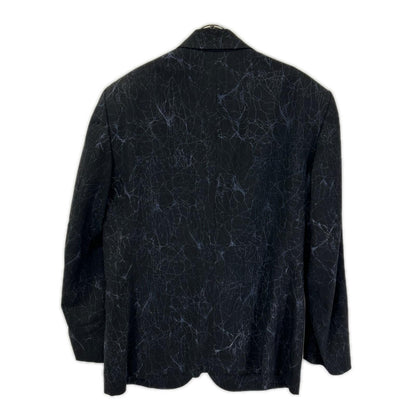 ISSEY MIYAKE MEN イッセイミヤケメン 14AW ME43FD072 ブラック クラック柄 テキスタイル 背抜き テーラードジャケット ジャケット
