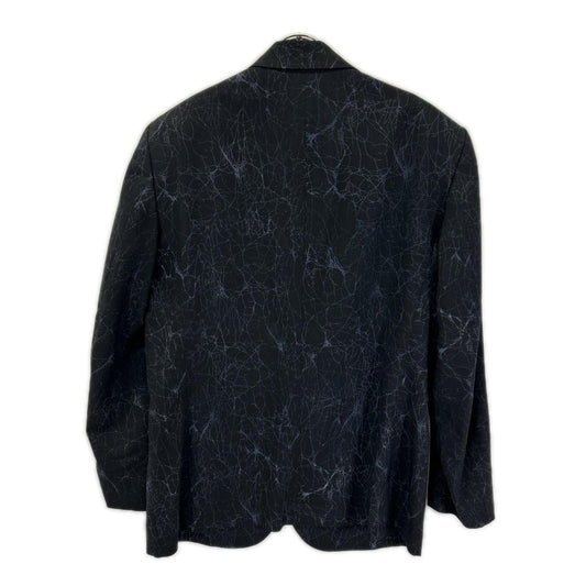 ISSEY MIYAKE MEN イッセイミヤケメン 14AW ME43FD072 ブラック クラック柄 テキスタイル 背抜き テーラードジャケット ジャケット