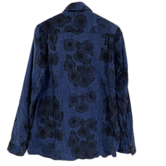 ISSEY MIYAKE MEN Issey Miyake Men ME53FJ133 Cotton Corduroy Rose-Pattern Shirt Top