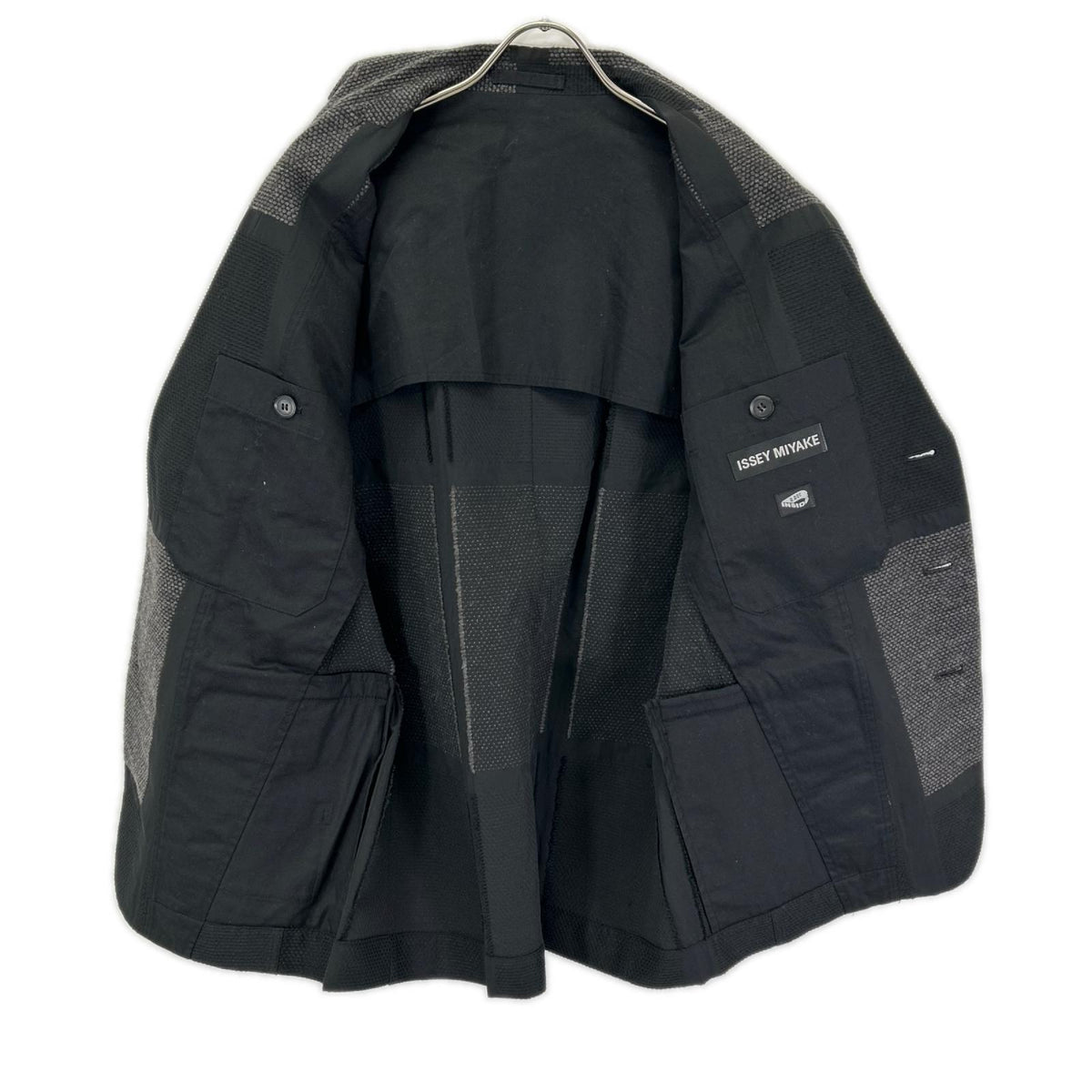 ISSEIMIYAKE A.POC イッセイミヤケエイポック 11AW ME13FD089 ブラック 刺しゅう テーラードジャケット ジャケット