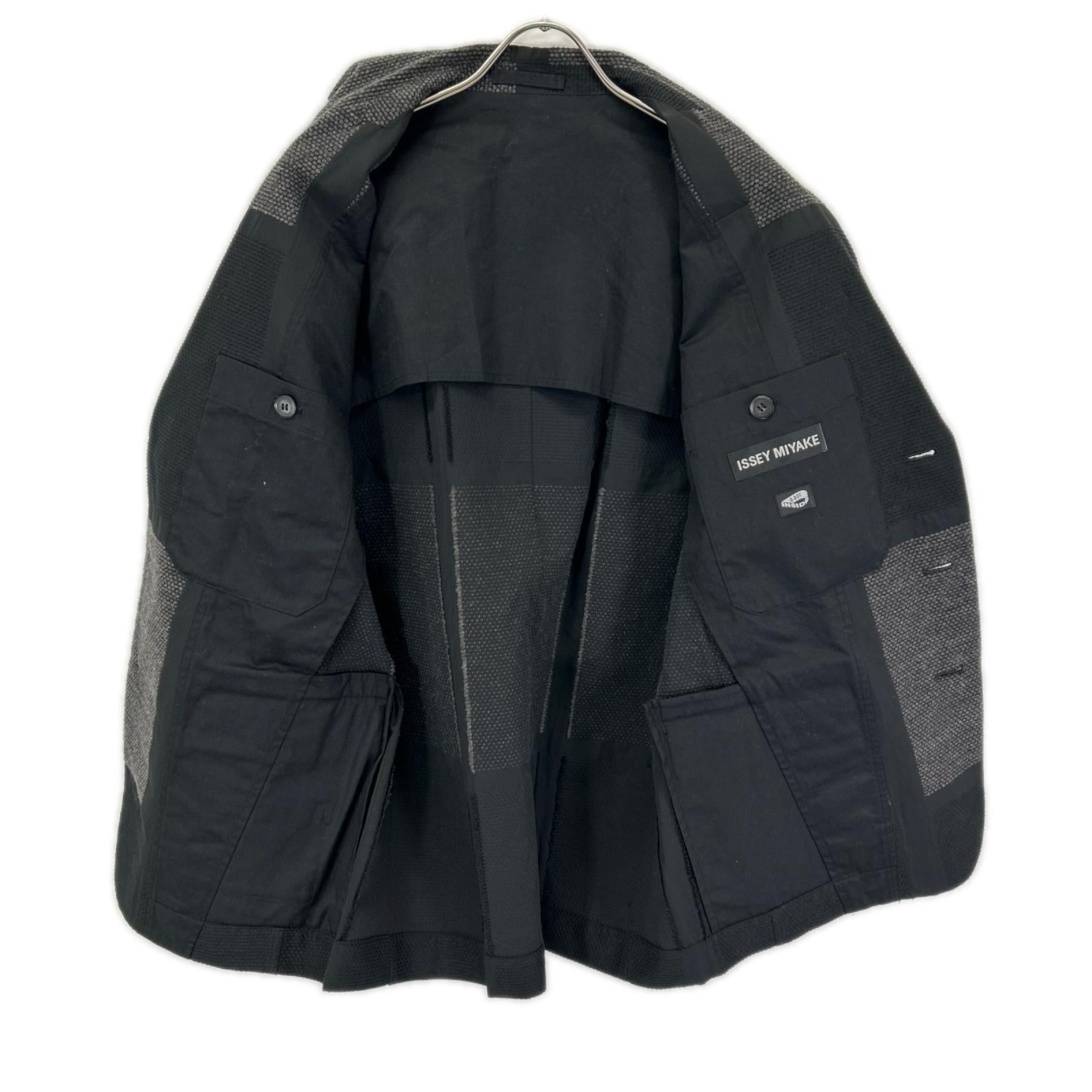 ISSEIMIYAKE A.POC イッセイミヤケエイポック 11AW ME13FD089 ブラック 刺しゅう テーラードジャケット ジャケット