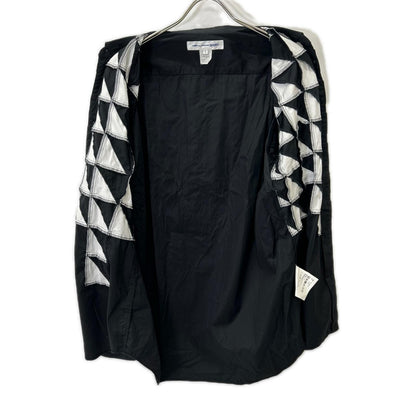 COMMEdesGARCONS SHIRT コムデギャルソンシャツ 21年製 FG-B041 ブラック×ホワイト コットン 長袖シャツ トップス