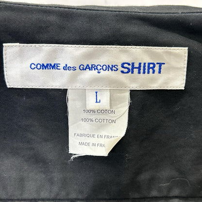 COMMEdesGARCONS SHIRT コムデギャルソンシャツ 21年製 FG-B041 ブラック×ホワイト コットン 長袖シャツ トップス