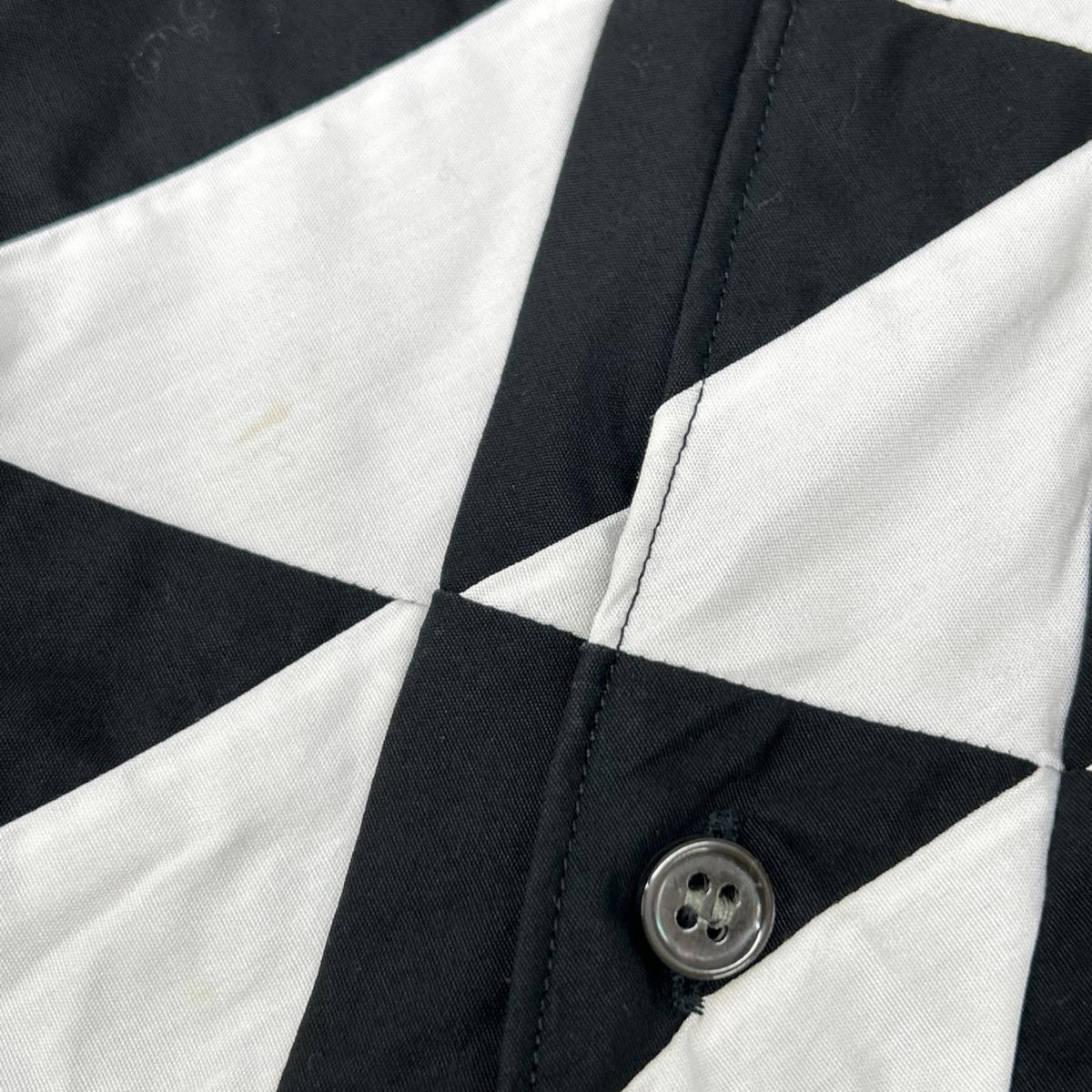 COMMEdesGARCONS SHIRT コムデギャルソンシャツ 21年製 FG-B041 ブラック×ホワイト コットン 長袖シャツ トップス