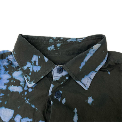 ISSEY MIYAKE MEN イッセイミヤケメン ME41FJ033 ブラック 染め抜き タイダイ染め 総柄 長袖シャツ トップス
