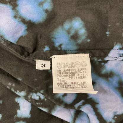 ISSEY MIYAKE MEN イッセイミヤケメン ME41FJ033 ブラック 染め抜き タイダイ染め 総柄 長袖シャツ トップス