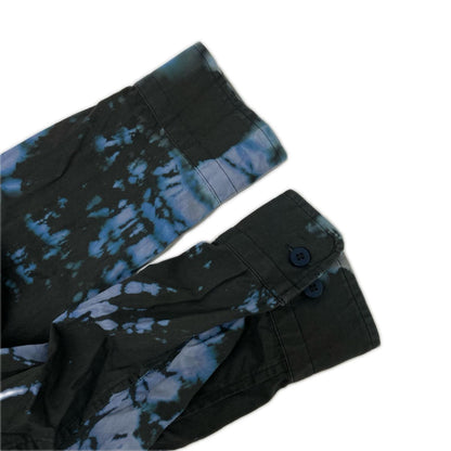ISSEY MIYAKE MEN イッセイミヤケメン ME41FJ033 ブラック 染め抜き タイダイ染め 総柄 長袖シャツ トップス