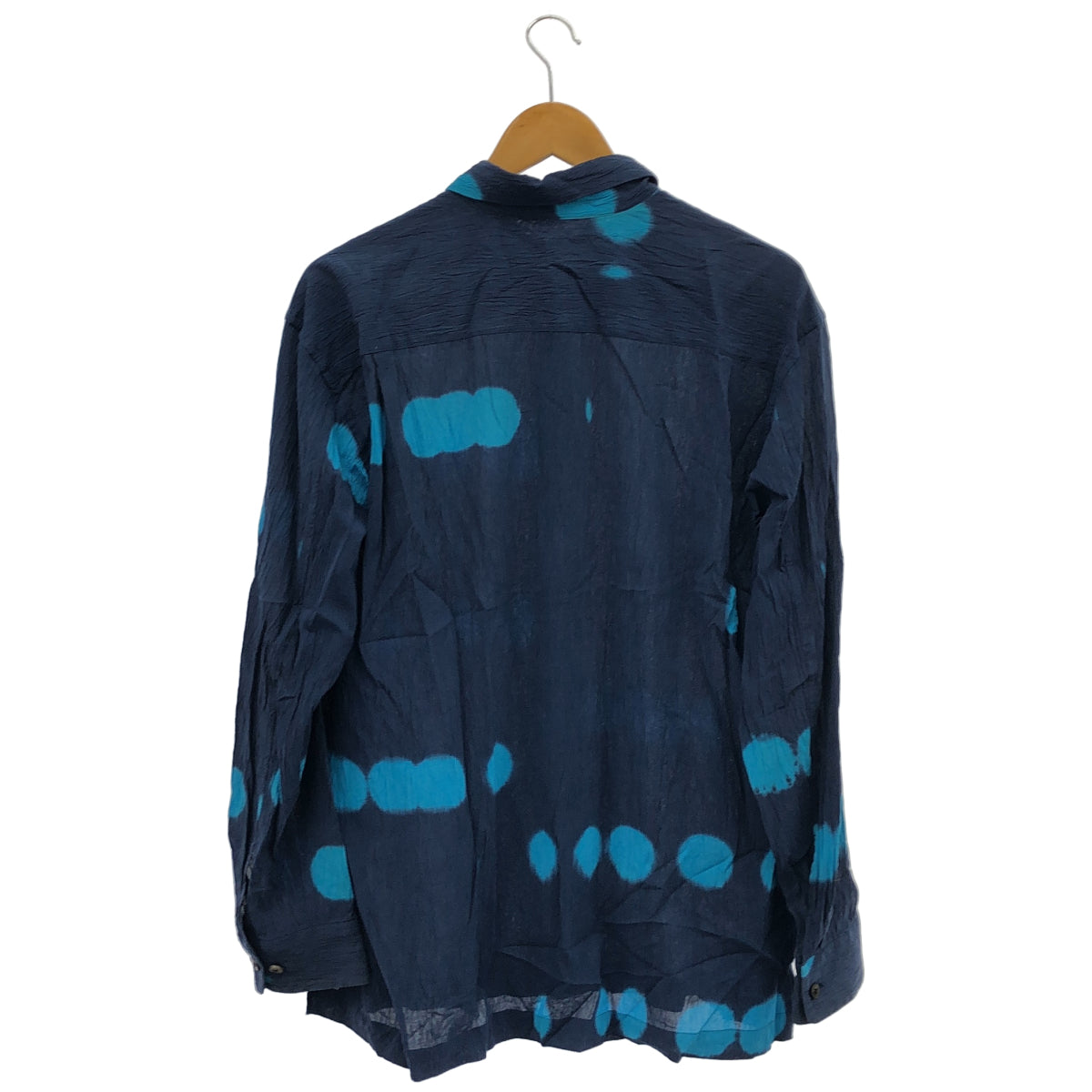 ISSEY MIYAKE MEN イッセイミヤケメン ME51FJ045 コットン プリーツ しわ加工 毛染め シャツ トップス