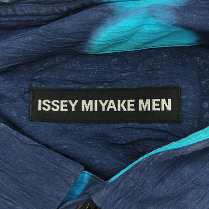 ISSEY MIYAKE MEN イッセイミヤケメン ME51FJ045 コットン プリーツ しわ加工 毛染め シャツ トップス