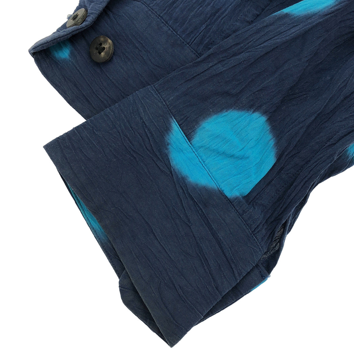 ISSEY MIYAKE MEN イッセイミヤケメン ME51FJ045 コットン プリーツ しわ加工 毛染め シャツ トップス
