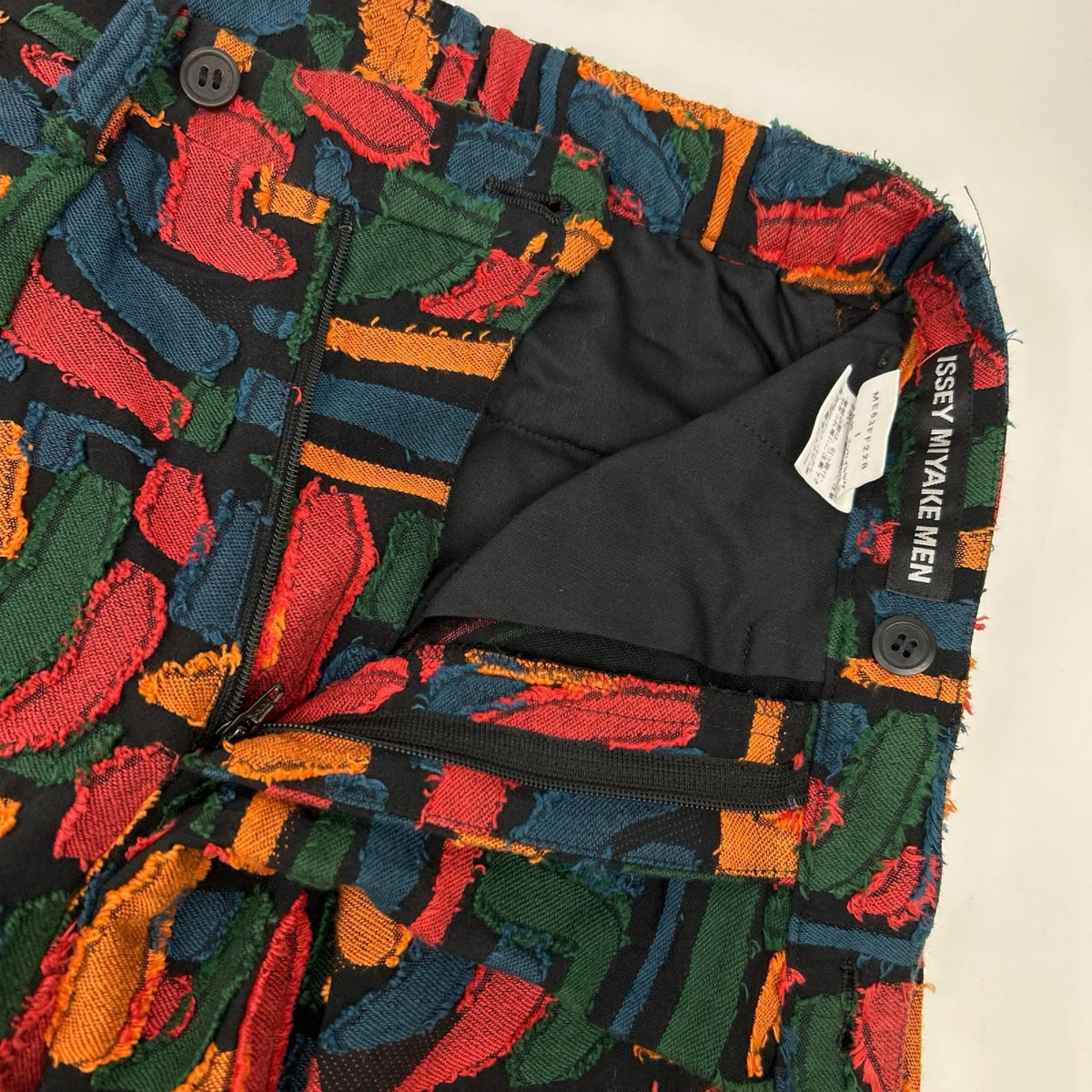 ISSEY MIYAKE MEN イッセイミヤケメン 16AW ME63FF228 マルチカラー ジャガード スラックス パンツ ボトムス