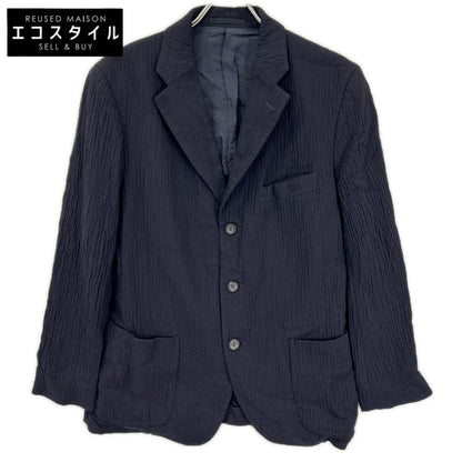 ISSEY MIYAKE MEN イッセイミヤケメン ME21FD024 ネイビー しわ加工 3B テーラードジャケット ジャケット