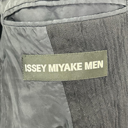 ISSEY MIYAKE MEN イッセイミヤケメン ME21FD024 ネイビー しわ加工 3B テーラードジャケット ジャケット