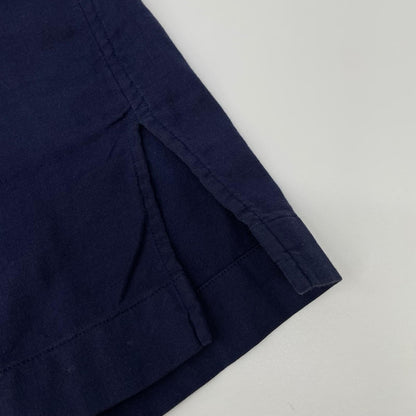 ISSEY MIYAKE MEN イッセイミヤケメン ME61FJ013 ネイビー バンドカラー コットン 長袖シャツ トップス