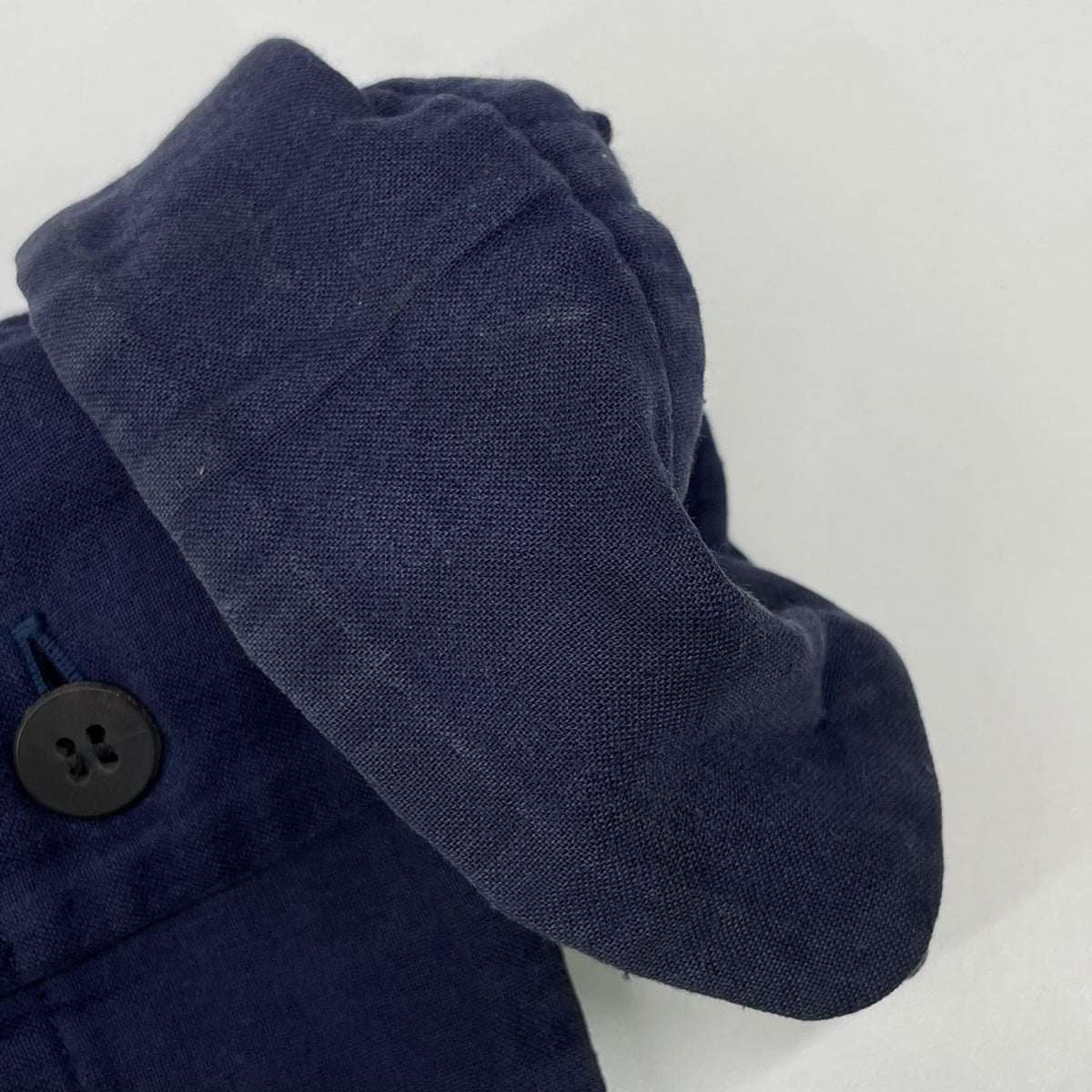ISSEY MIYAKE MEN イッセイミヤケメン ME61FJ013 ネイビー バンドカラー コットン 長袖シャツ トップス
