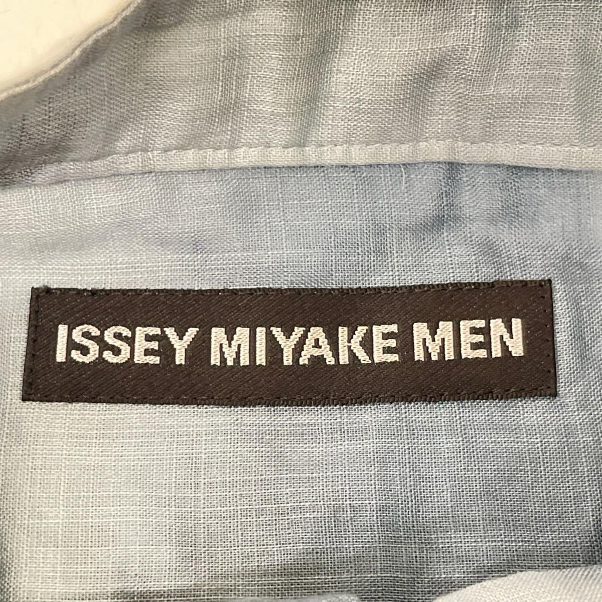 ISSEY MIYAKE MEN イッセイミヤケメン 15SS ブルー×ホワイト ME51FJ084 バンドカラー タイダイ染めシャツ トップス