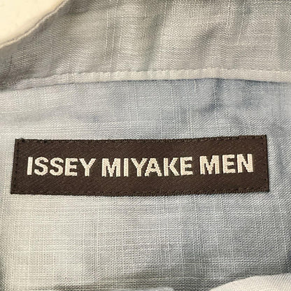 ISSEY MIYAKE MEN イッセイミヤケメン 15SS ブルー×ホワイト ME51FJ084 バンドカラー タイダイ染めシャツ トップス