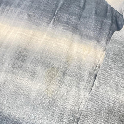 ISSEY MIYAKE MEN イッセイミヤケメン 15SS ブルー×ホワイト ME51FJ084 バンドカラー タイダイ染めシャツ トップス