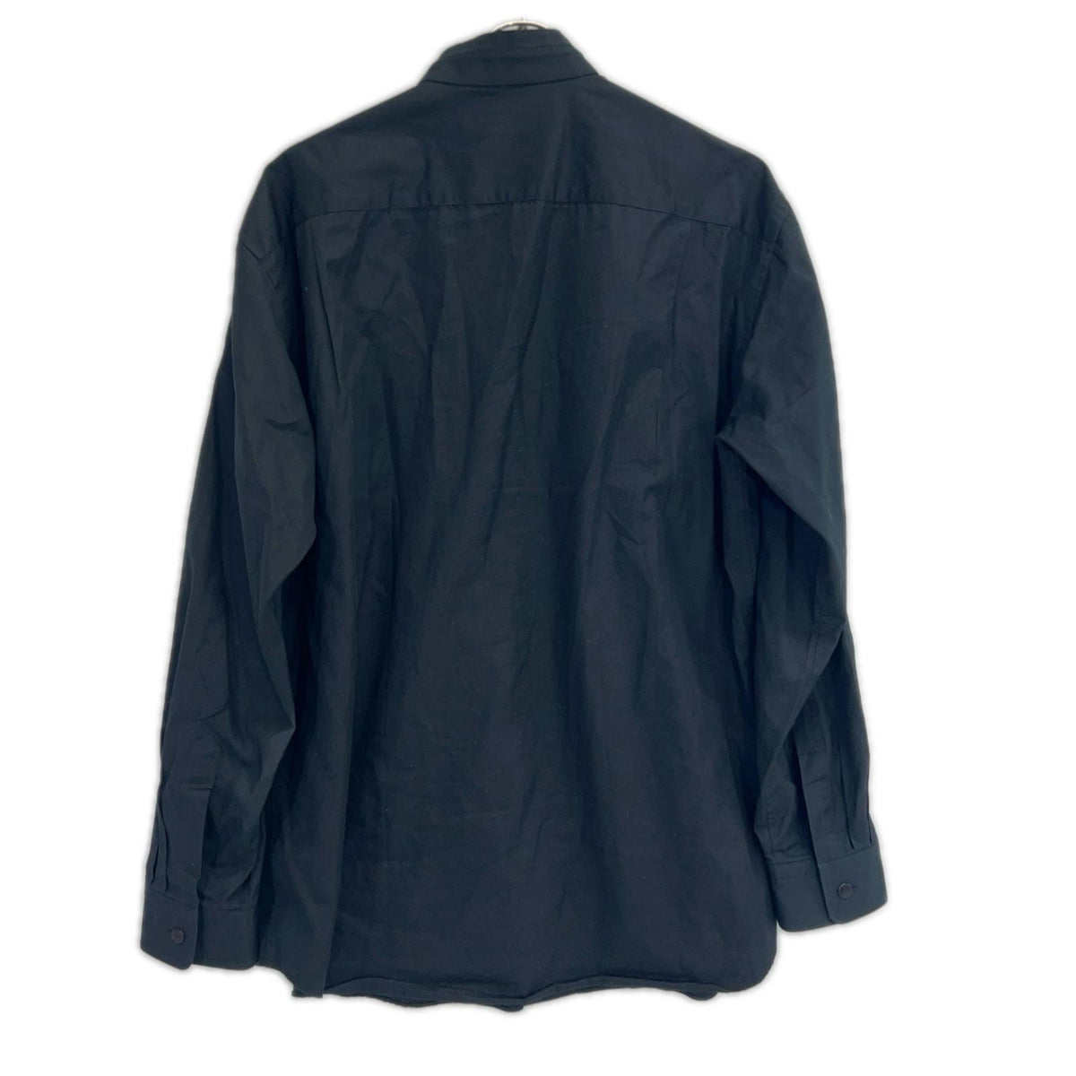 ISSEY MIYAKE MEN イッセイミヤケメン ME23FJ16 ブラック ノーカラー コットン 長袖シャツ トップス