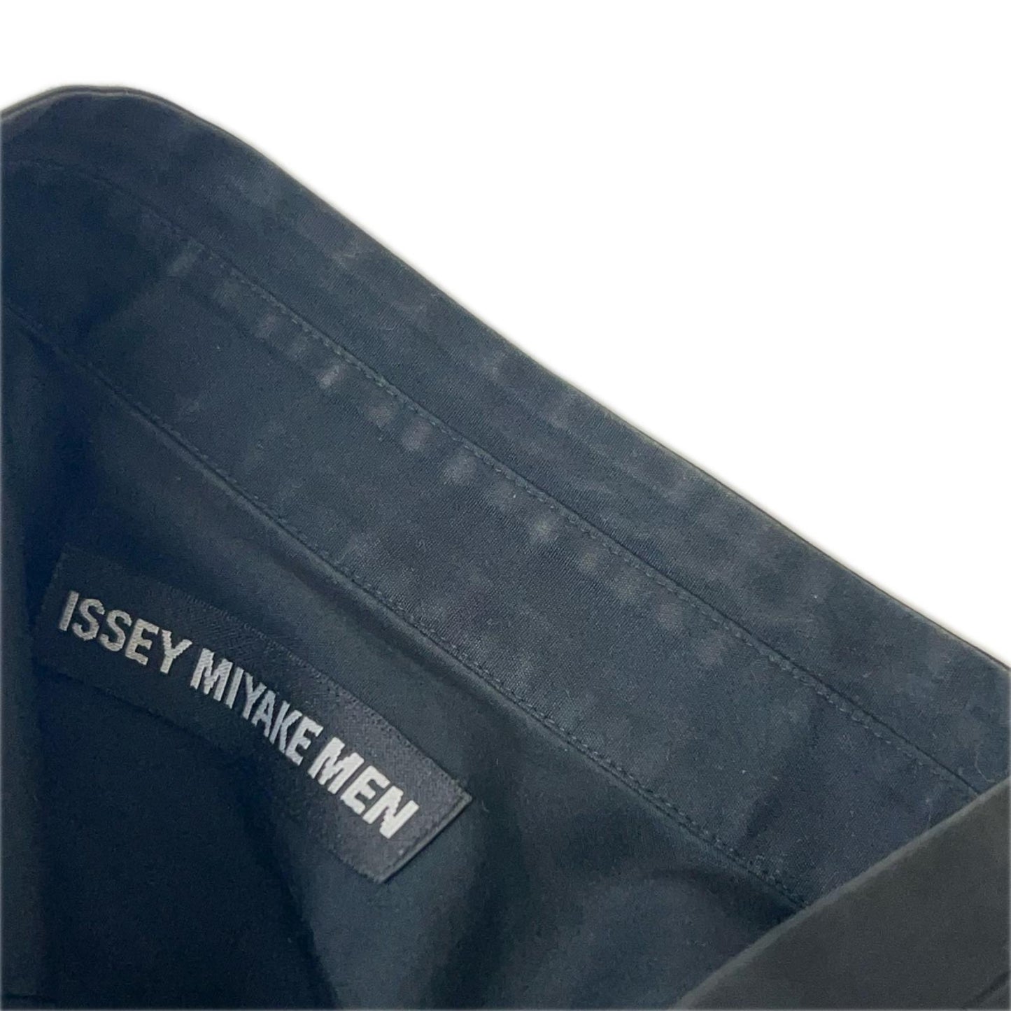 ISSEY MIYAKE MEN イッセイミヤケメン ME23FJ16 ブラック ノーカラー コットン 長袖シャツ トップス