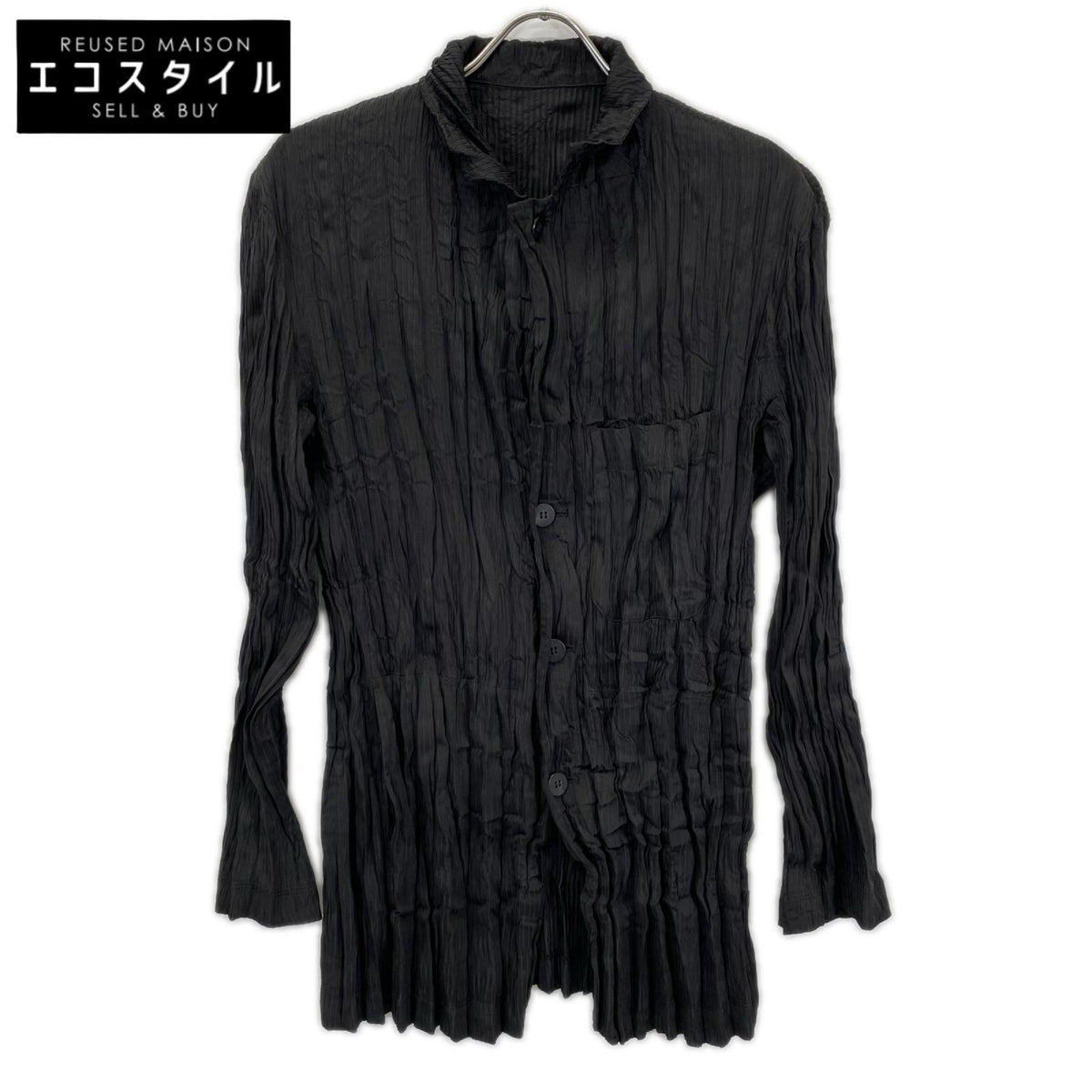 ISSEY MIYAKE MEN イッセイミヤケメン 13AW ME33FD252 ブラック プリーツ ジャケット ジャケット