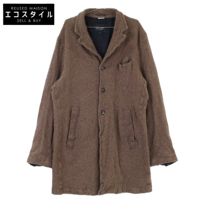 COMMEdesGARCONS HOMME DEUX コムデギャルソンオムドゥ 21AW DH-C001 ブラウン ウール 縮絨 コート コート
