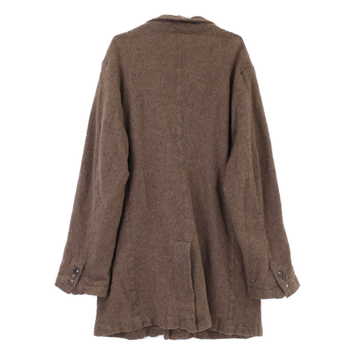 COMMEdesGARCONS HOMME DEUX コムデギャルソンオムドゥ 21AW DH-C001 ブラウン ウール 縮絨 コート コート
