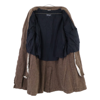 COMMEdesGARCONS HOMME DEUX コムデギャルソンオムドゥ 21AW DH-C001 ブラウン ウール 縮絨 コート コート