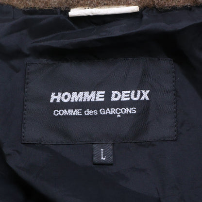 COMMEdesGARCONS HOMME DEUX コムデギャルソンオムドゥ 21AW DH-C001 ブラウン ウール 縮絨 コート コート
