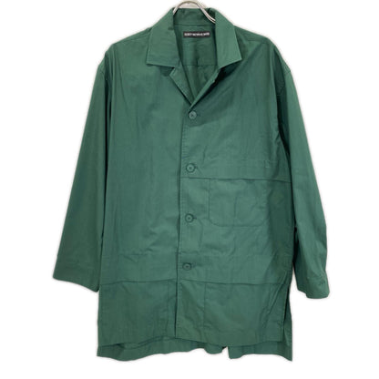 ISSEY MIYAKE MEN イッセイミヤケメン 20SS ME01FJ112 グリーン オープンカラーロングシャツ トップス
