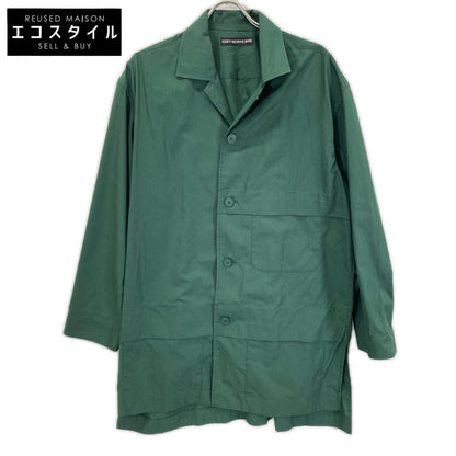 ISSEY MIYAKE MEN イッセイミヤケメン 20SS ME01FJ112 グリーン オープンカラーロングシャツ トップス