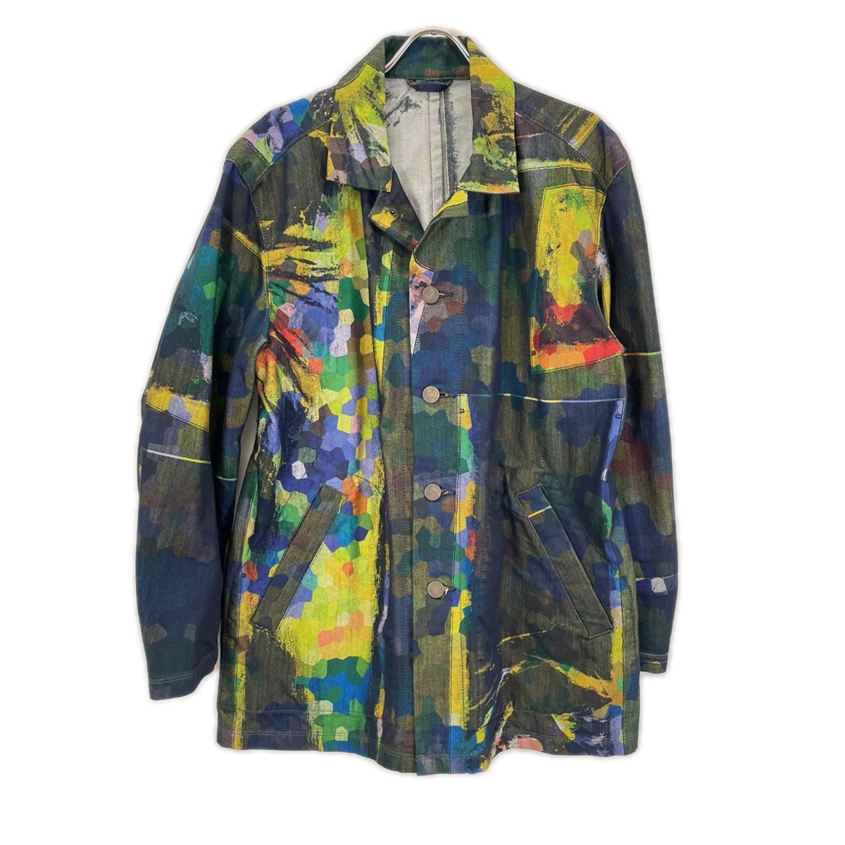 ISSEY MIYAKE MEN イッセイミヤケメン 14SS ME41FA171 マルチカラー 総柄 カバーオール オーバーオール オールインワン
