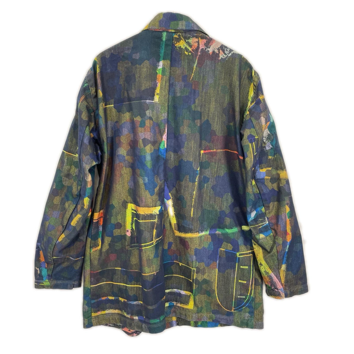 ISSEY MIYAKE MEN イッセイミヤケメン 14SS ME41FA171 マルチカラー 総柄 カバーオール オーバーオール オールインワン