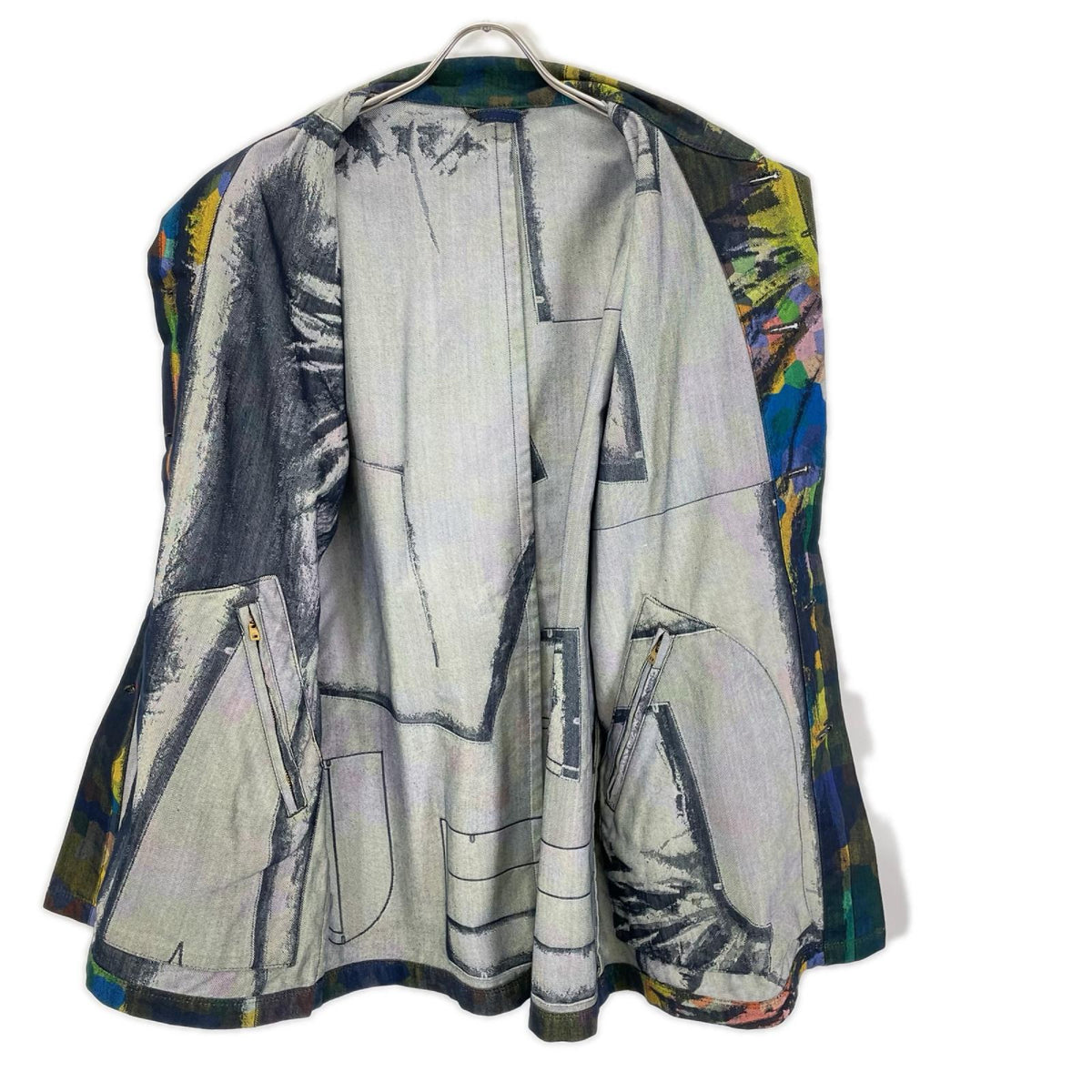 ISSEY MIYAKE MEN イッセイミヤケメン 14SS ME41FA171 マルチカラー 総柄 カバーオール オーバーオール オールインワン
