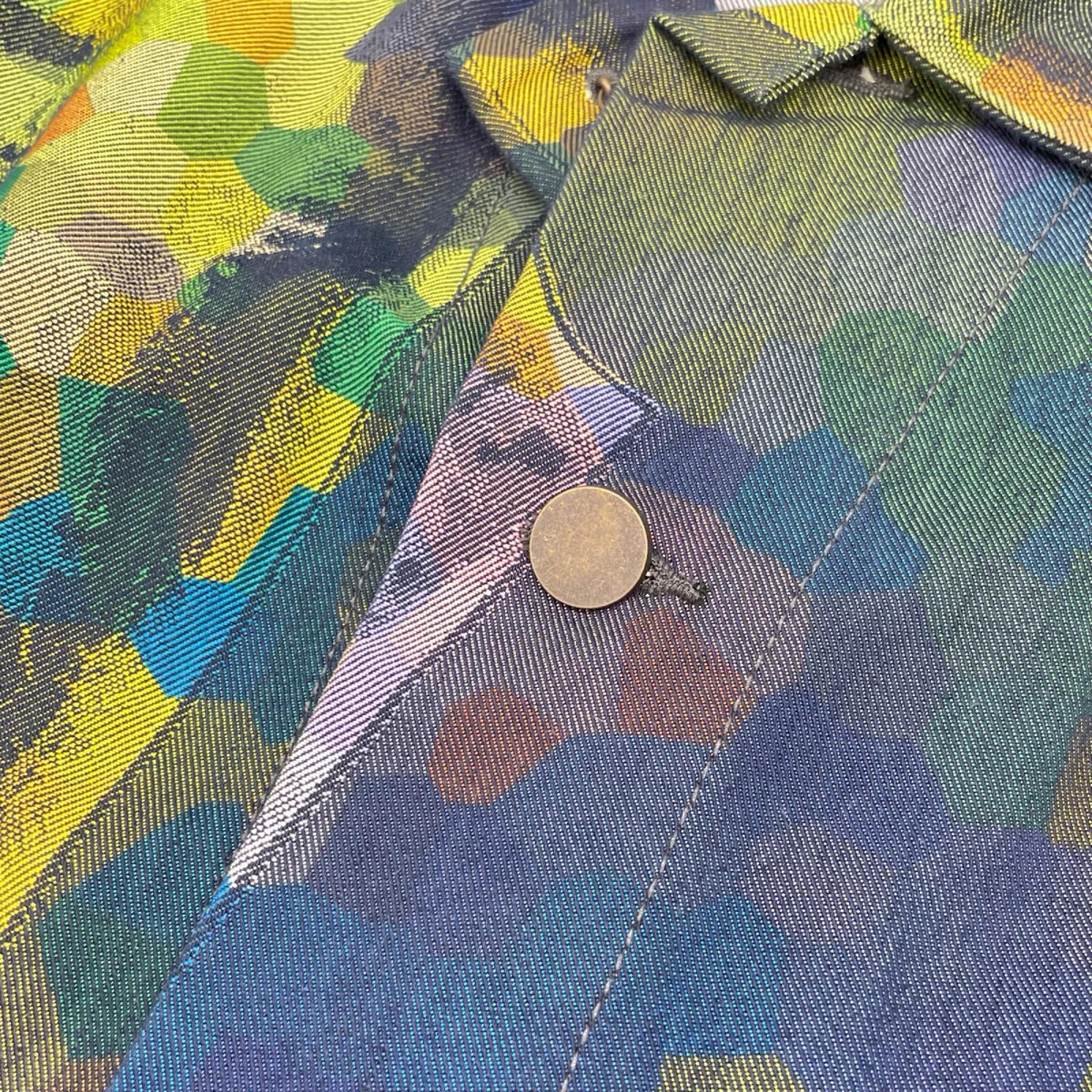 ISSEY MIYAKE MEN イッセイミヤケメン 14SS ME41FA171 マルチカラー 総柄 カバーオール オーバーオール オールインワン