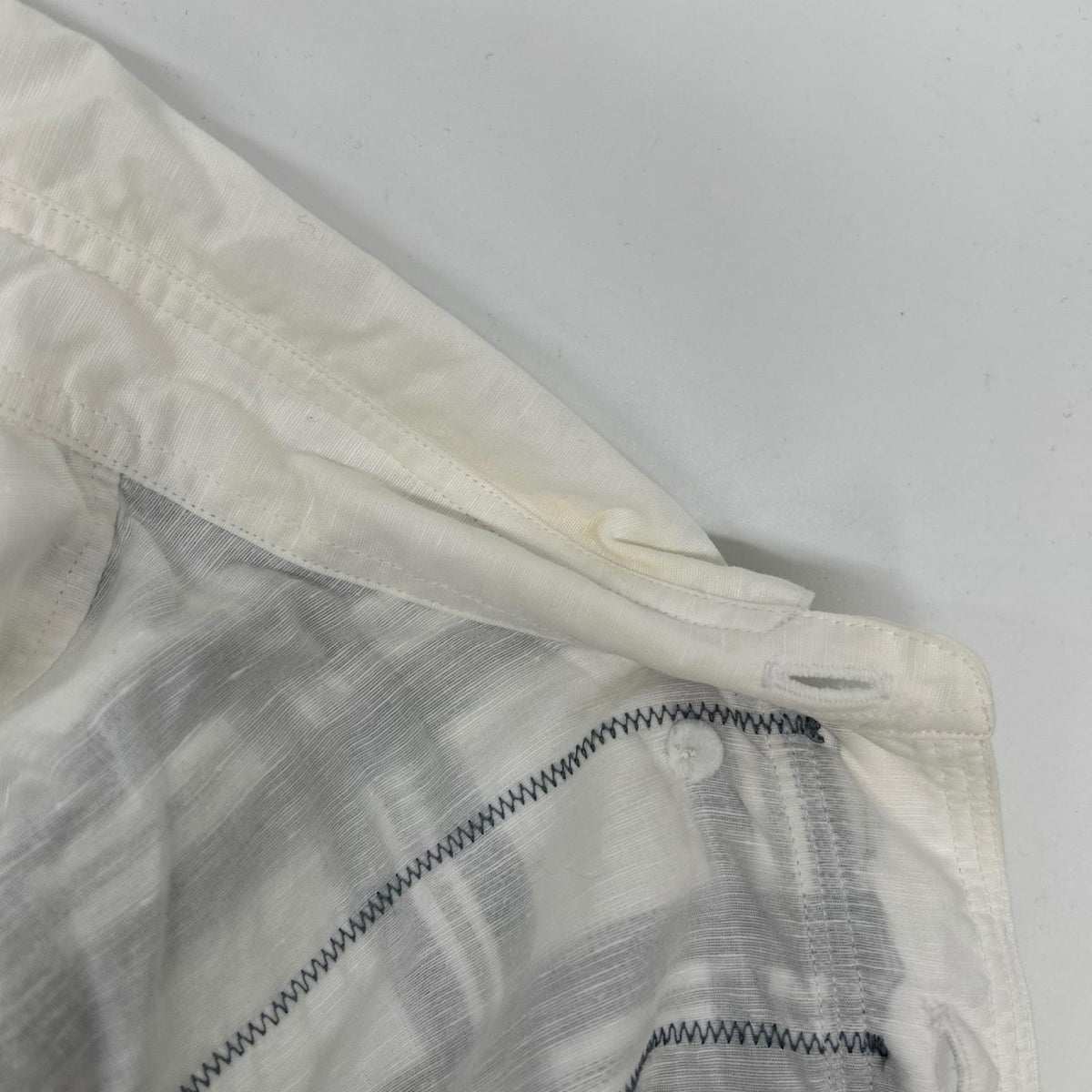 JUNYA WATANABE MAN ジュンヤワタナベマン 20SS WE-B010 ホワイト リネン混 パッチワークシャツ トップス