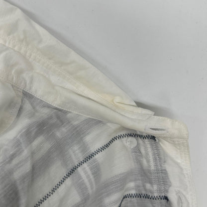 JUNYA WATANABE MAN ジュンヤワタナベマン 20SS WE-B010 ホワイト リネン混 パッチワークシャツ トップス
