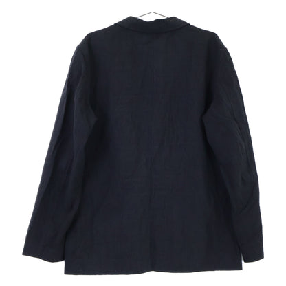 ISSEY MIYAKE MEN イッセイミヤケメン 12AW ME21FU080 ブラック リネン シワ加工 テーラードジャケット ジャケット
