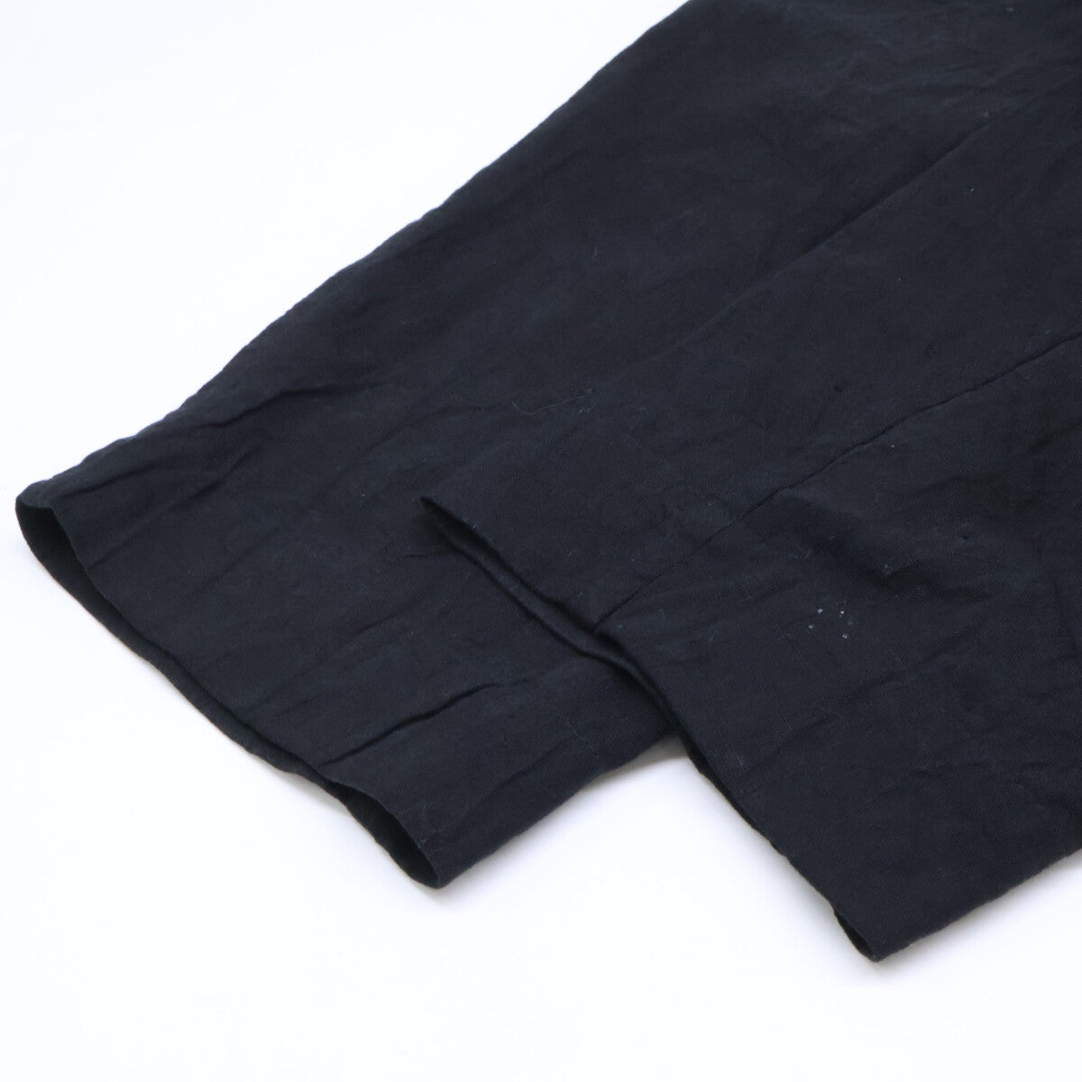 ISSEY MIYAKE MEN イッセイミヤケメン 12AW ME21FU080 ブラック リネン シワ加工 テーラードジャケット ジャケット