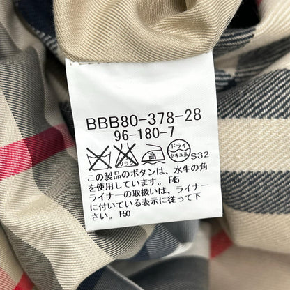 Burberry LONDON バーバリーロンドン BBB80-378-28-96-180-7 ライナー付き ノバチェック ステンカラーコート コート