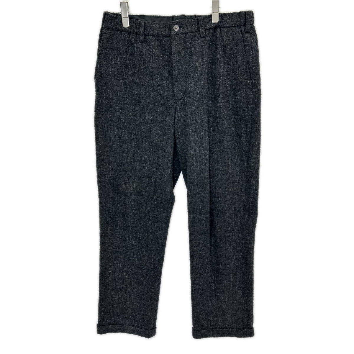 ISSEY MIYAKE MEN イッセイミヤケメン ME23FF025 ブラック ウール ストレートパンツ ボトムス