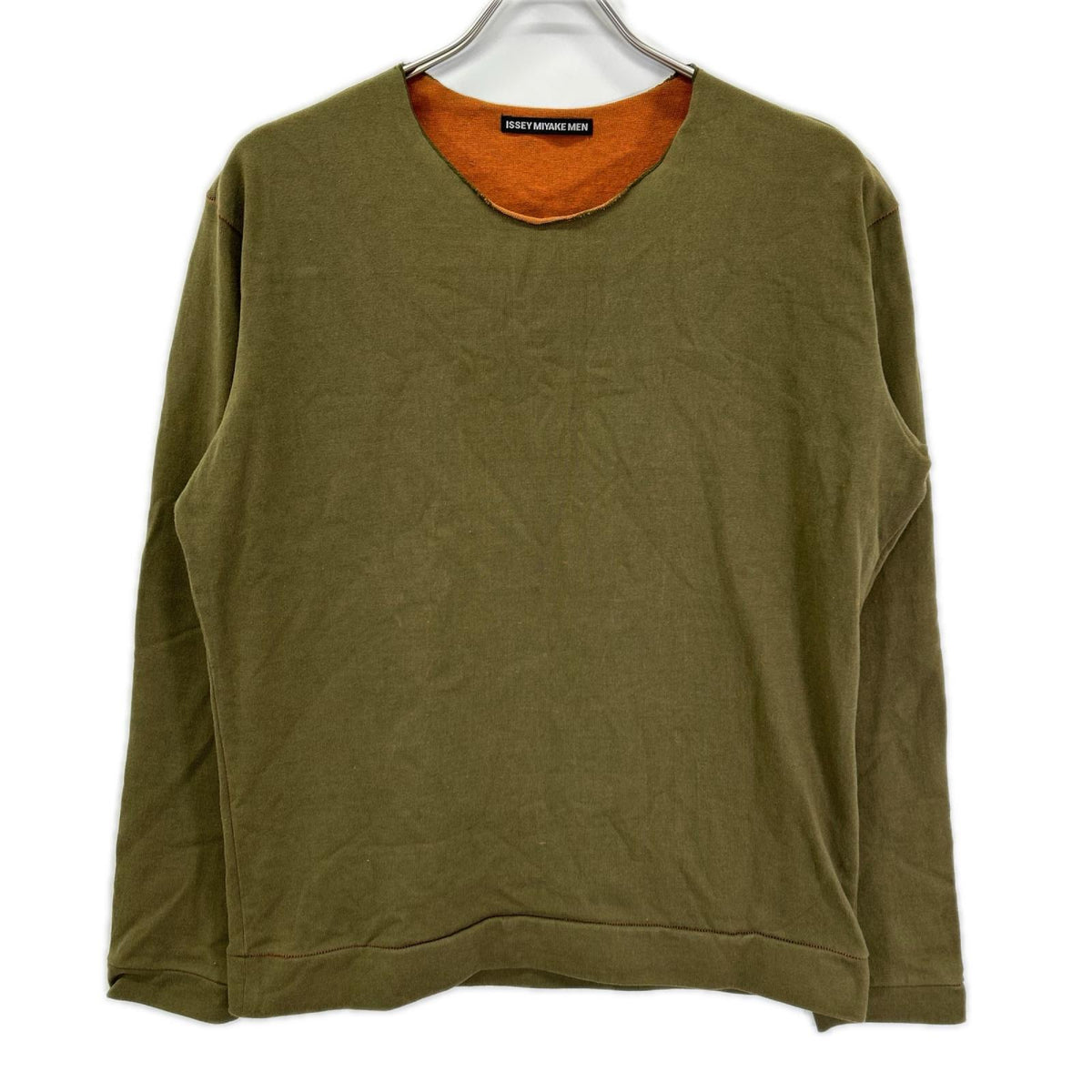 ISSEY MIYAKE MEN イッセイミヤケメン ME43JK220 カーキ コットン 長袖シャツ トップス